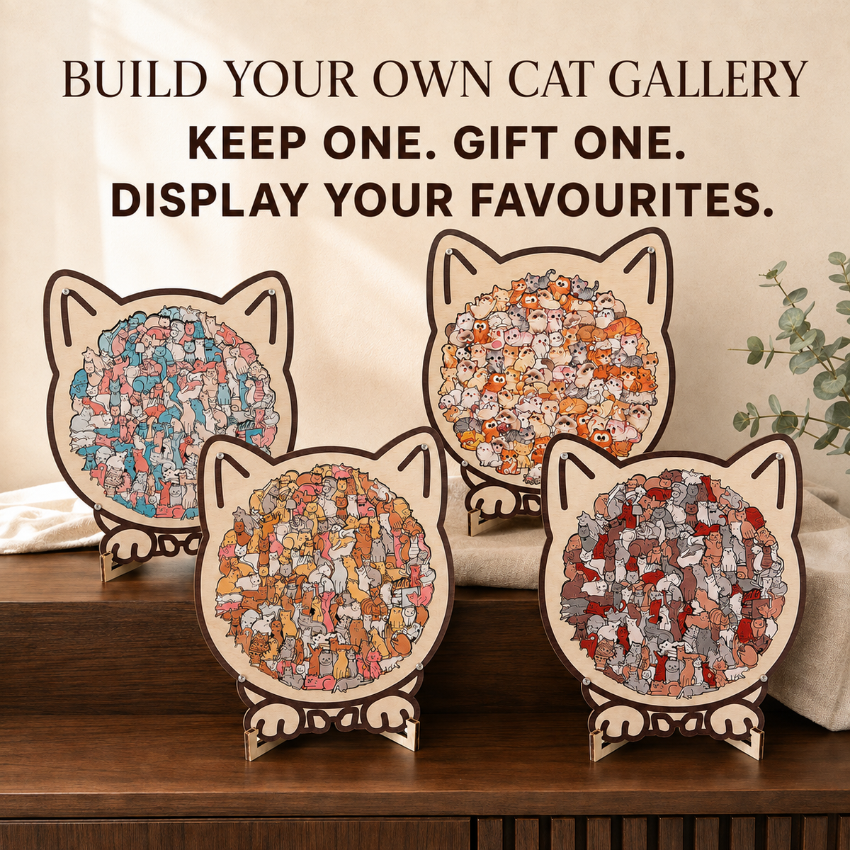 Cat Lovers Puzzle Portraits™