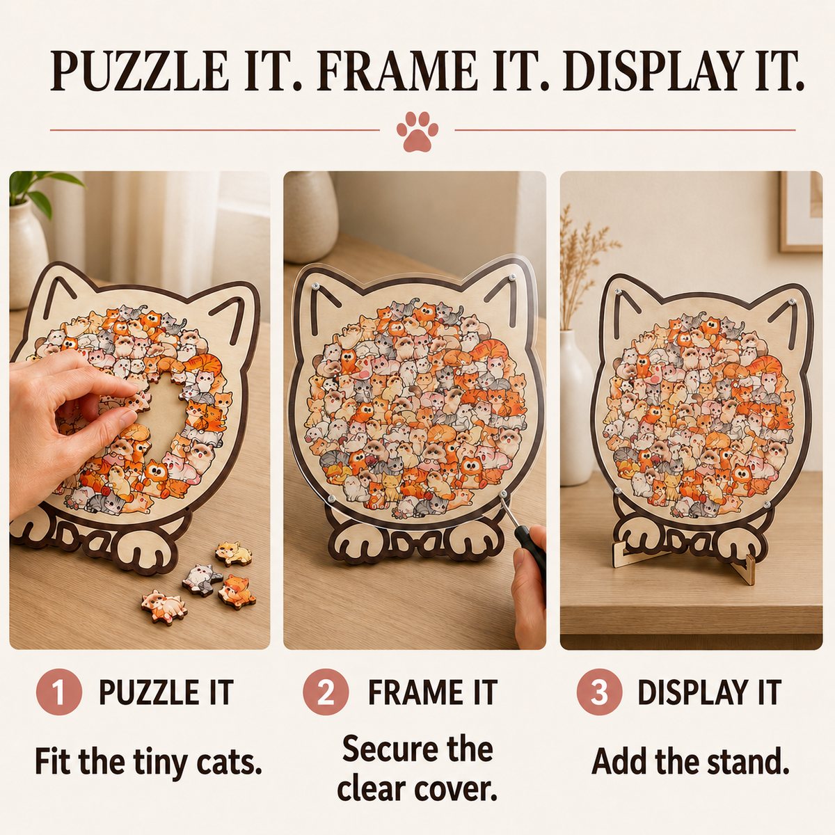 Cat Lovers Puzzle Portraits™