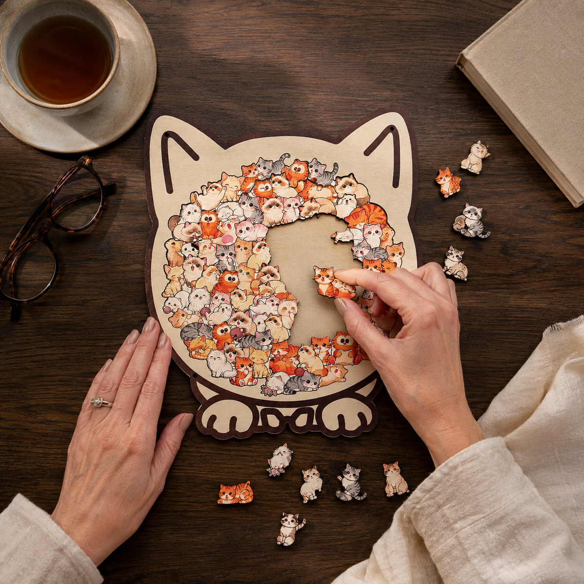 Cat Lovers Puzzle Portraits™