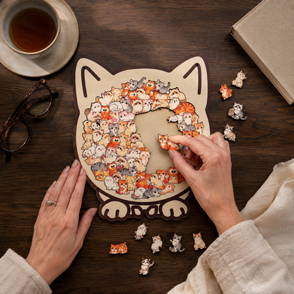 Cat Lovers Puzzle Portraits™
